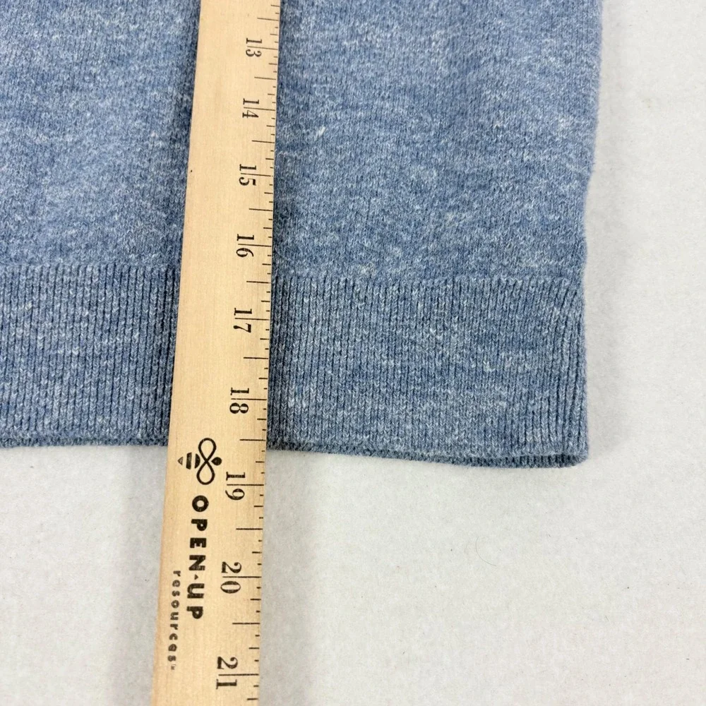Gap Crewneck Sweater Boys 8 Medium Blue Heathered Knit Pullover‎ Preppy Church